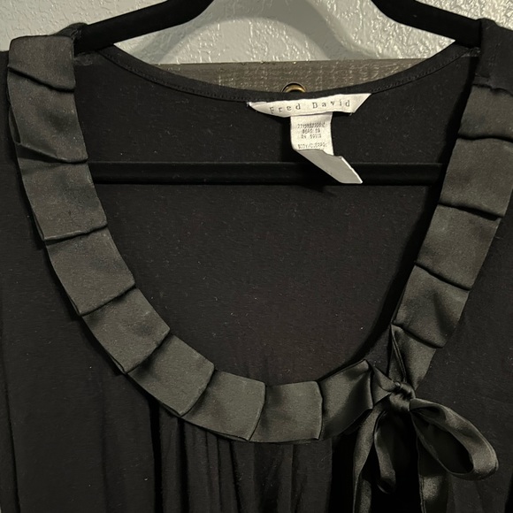 Fred David Black Blouse - Picture 4 of 5